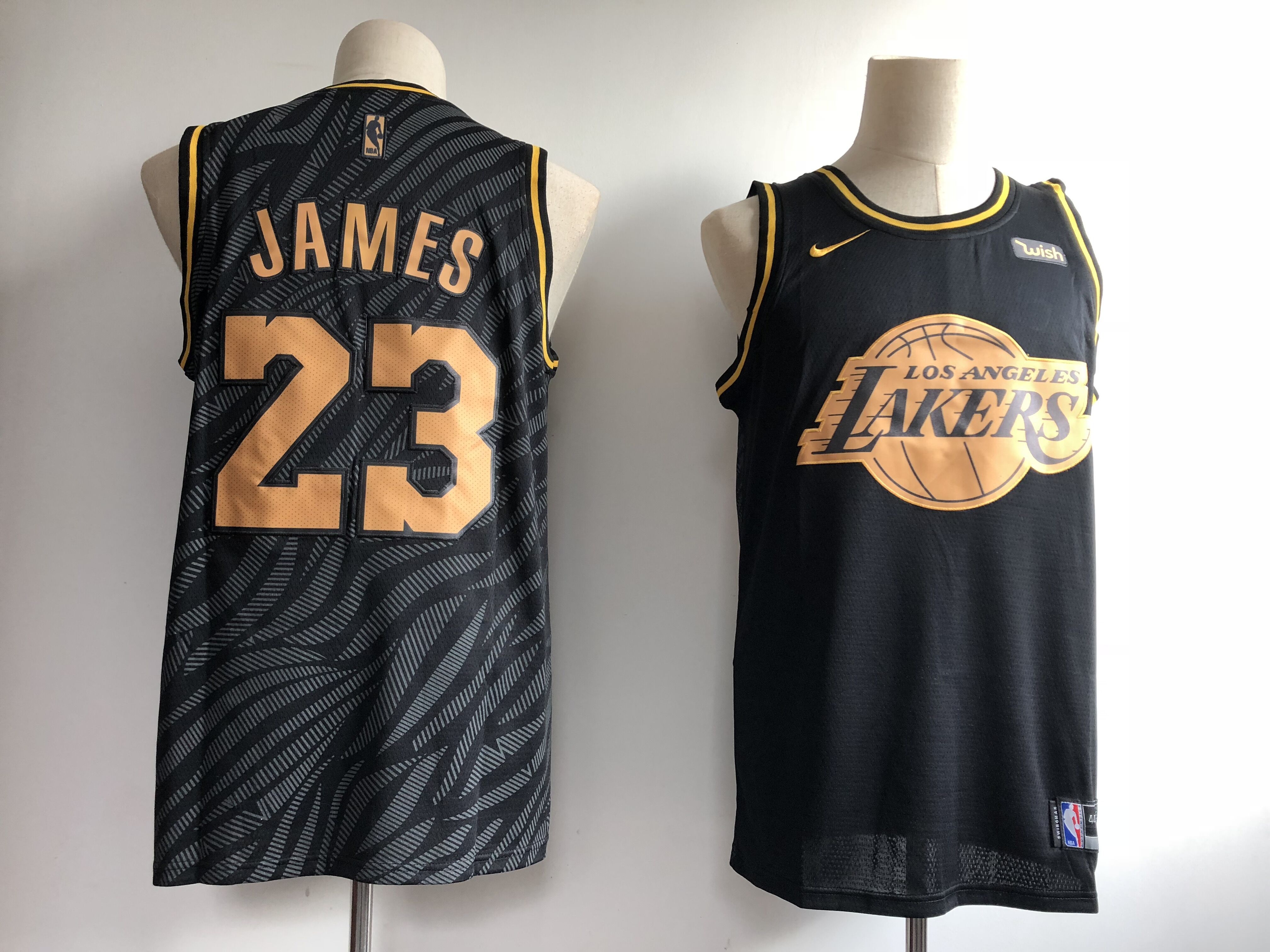 Men Los Angeles Lakers #23 James Black Nike NBA Jerseys->los angeles lakers->NBA Jersey